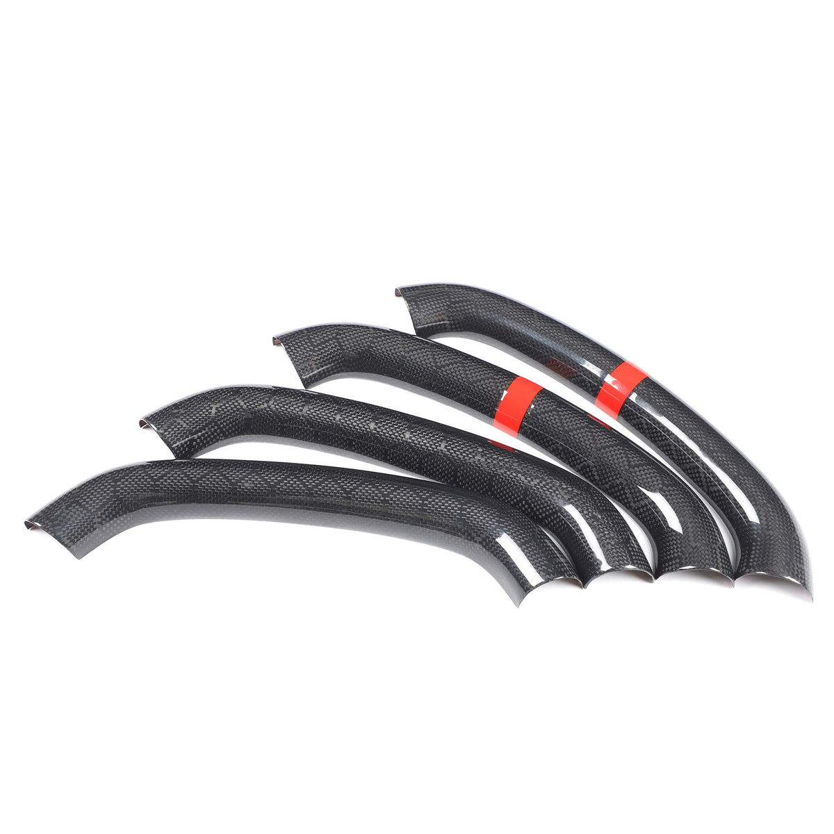Red Top Honeycomb Carbon Fiber Steering Wheel Trim Cover For Corvette C8 2020+ 17