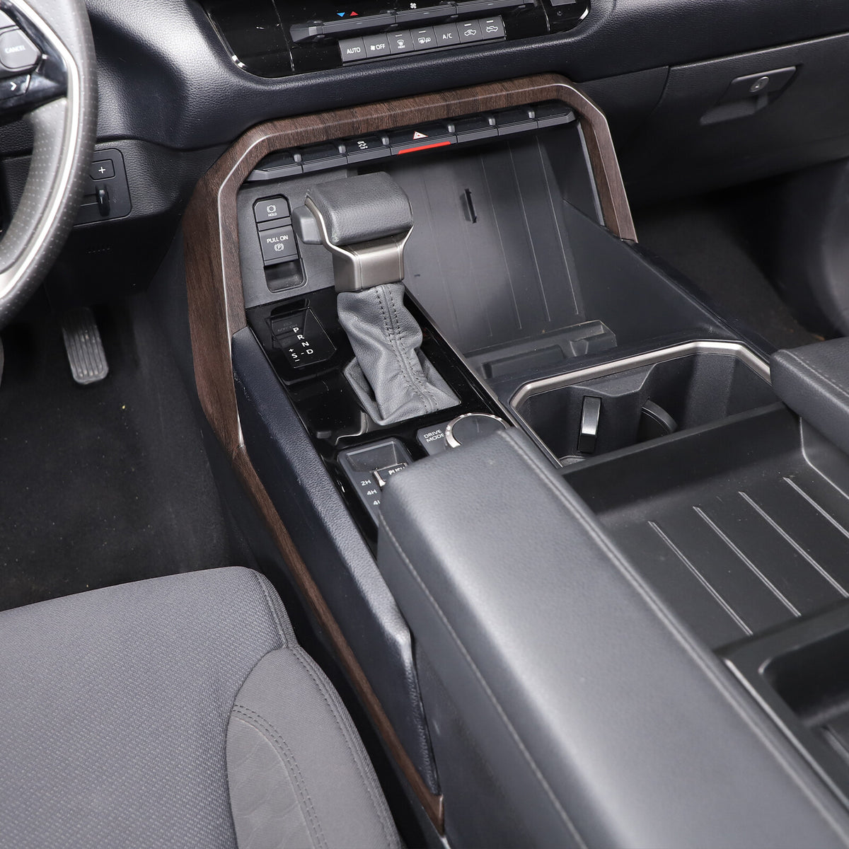 Oak Grain ABS Center Console Side Trim For Toyota Tundra Sequoia 2022-2026 US 8
