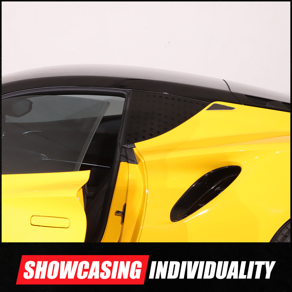 Alloy Exterior Rear Quarter Window Pillar Cover Trim For Lotus EMIRA 2021-2025 8