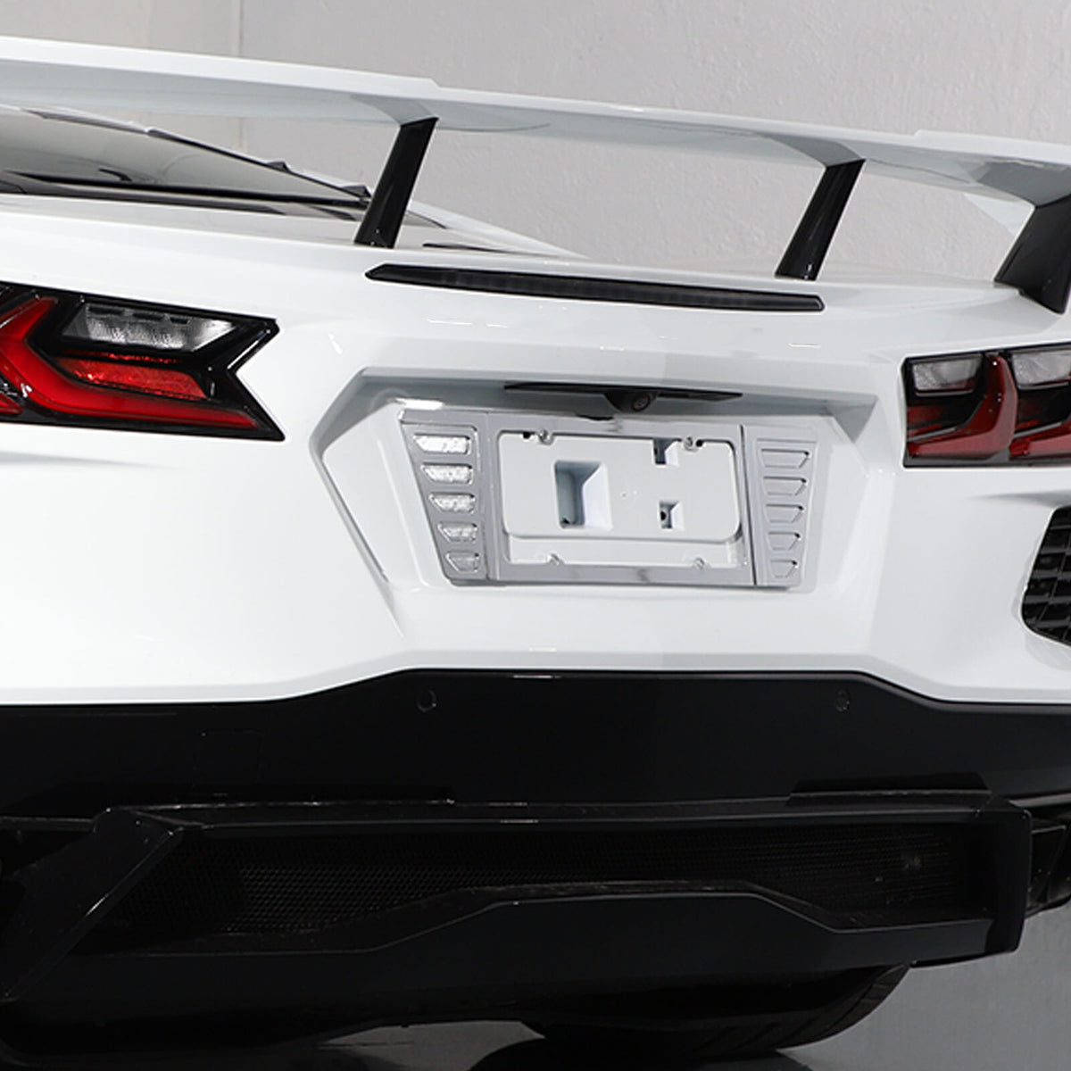 Aluminum Alloy Exterior Hood Engine License Plate Trim For Corvette C8 2020+ US - Variants 11-15 99