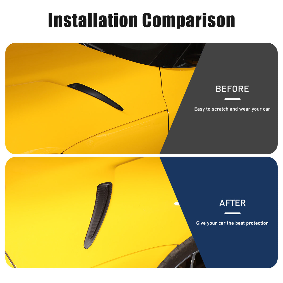 Matte Real Carbon Fiber Side Air Vent Trim Cover Fits Toyota Supra A90 2019-2024 14