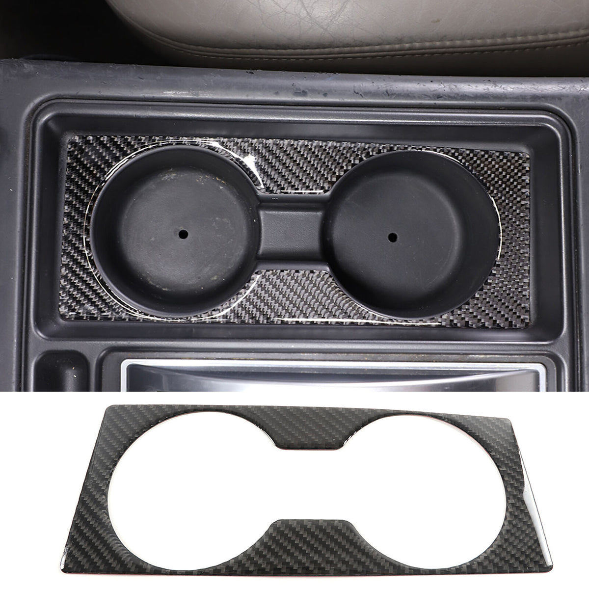 Soft Carbon fiber Interior door Panel Trim Sticker Set For Hummer H2 2003-07 3