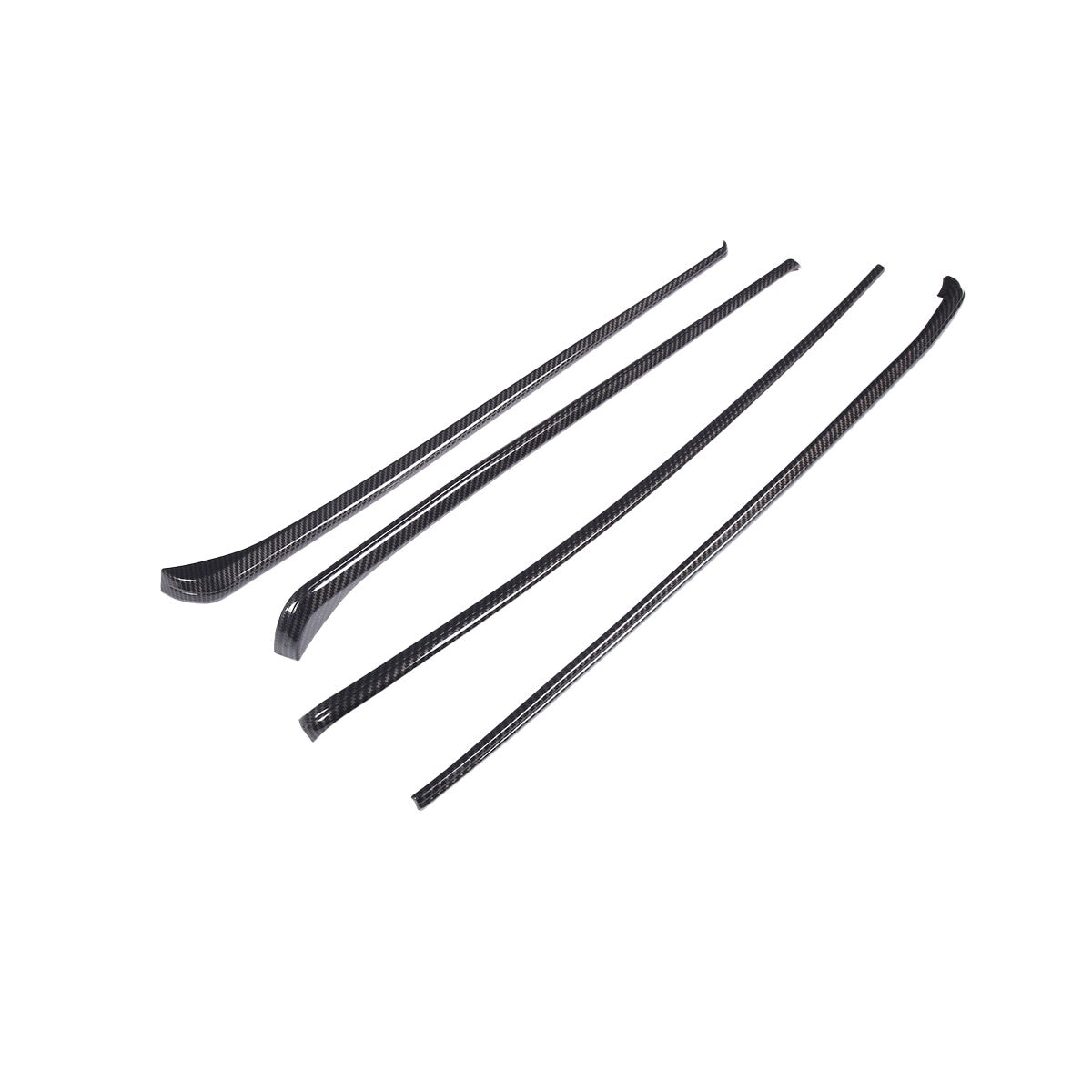 Carbon Fiber Style Inner Door Panel Cover Strip Trim For Toyota Tundra 22-23 US 10