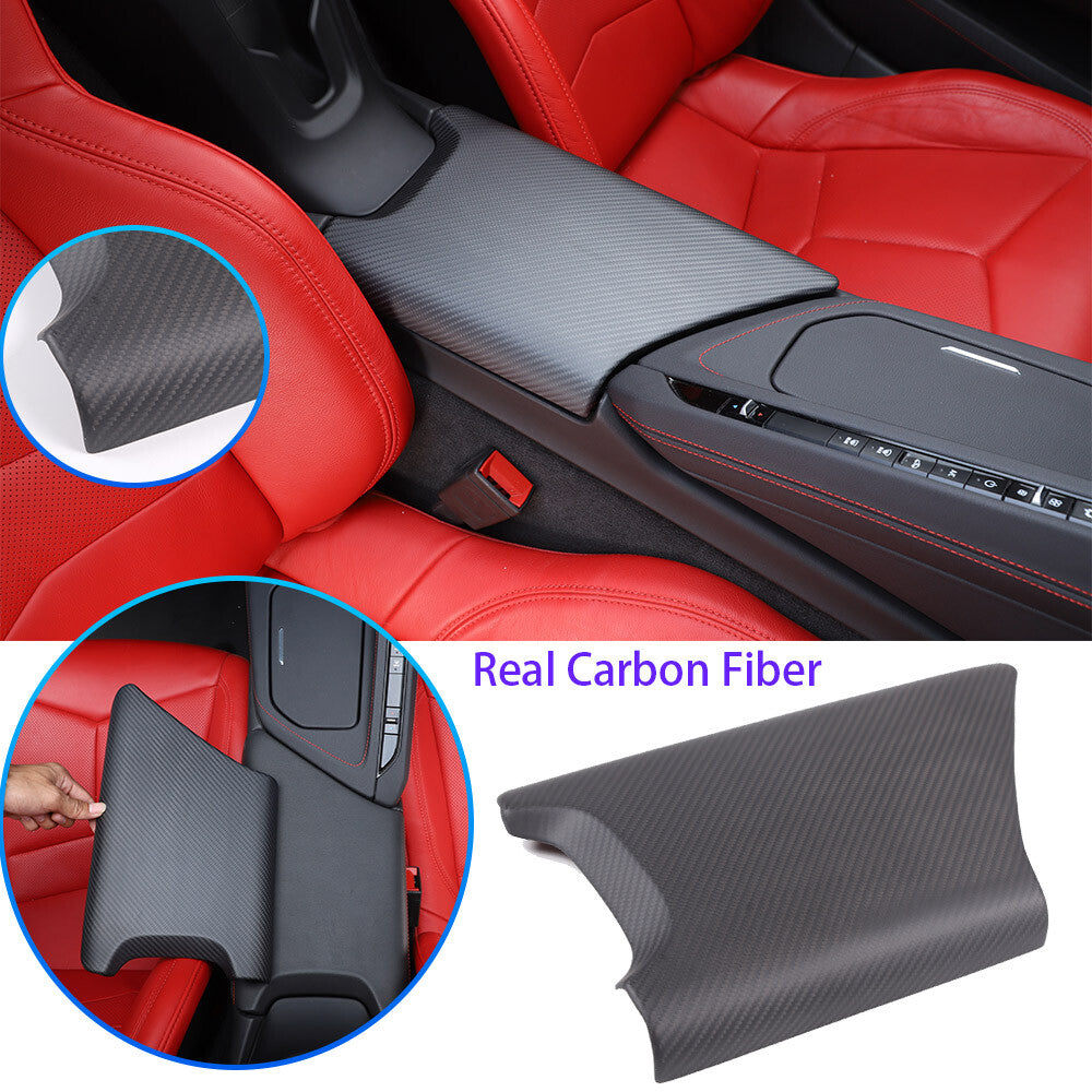 Matte Real Carbon Fiber Interior Exterior Trim Cover For Corvette C8 2020-25 26