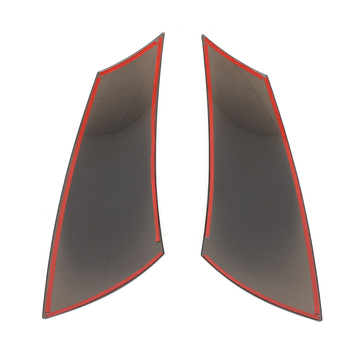 ABS Transparent Gray Rear Tail Light Smoked Cover Trim For Audi TT 2008-14 12