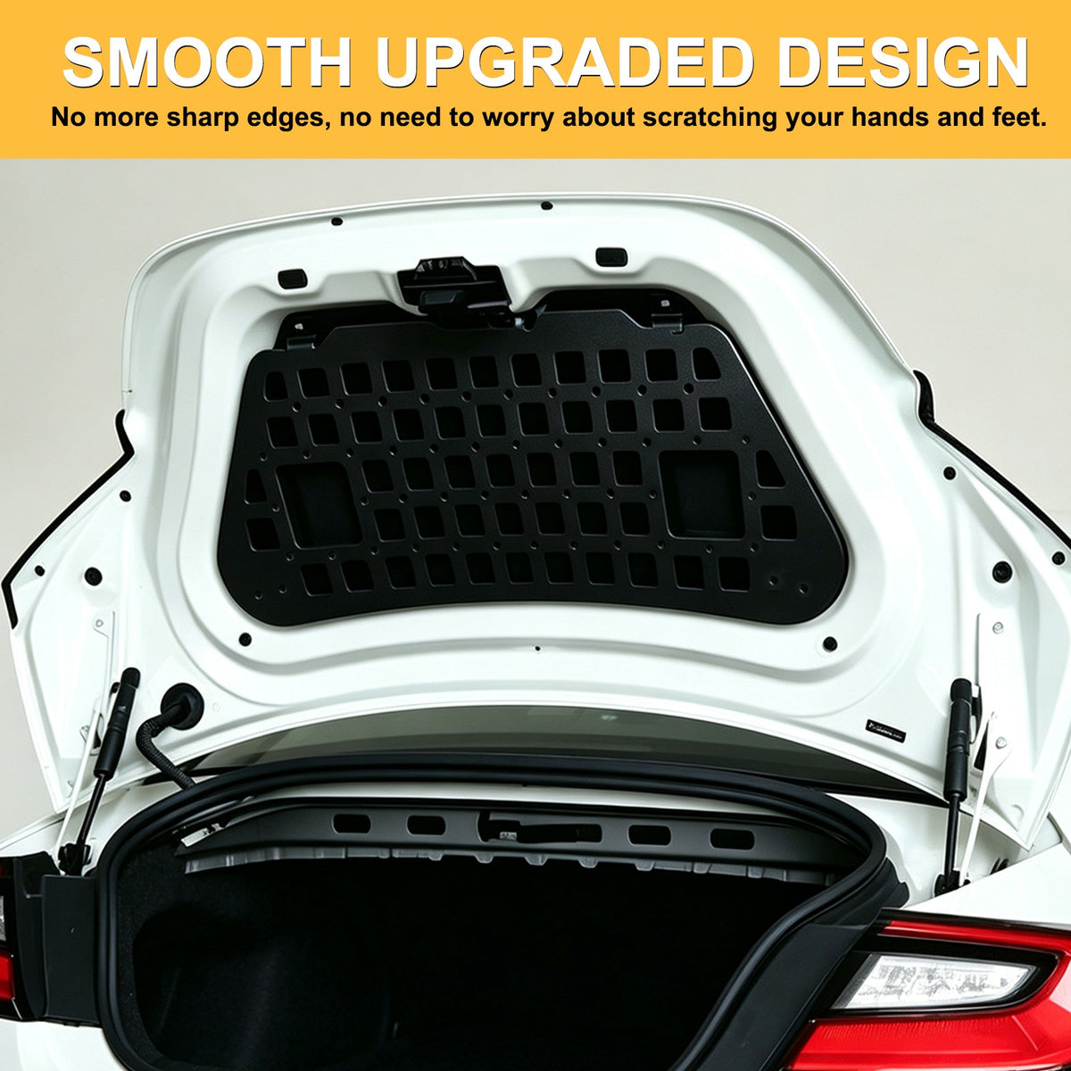 Aluminum Trunk Lid Hanging Bag Rack Molle Panel For Toyota Subaru BRZ 2022+ 16