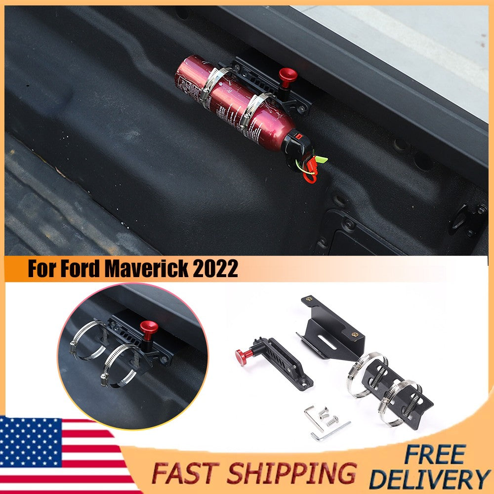 Adjustable Black Car Fire Extinguisher Mount Bracket For Ford Maverick 2022 US 1