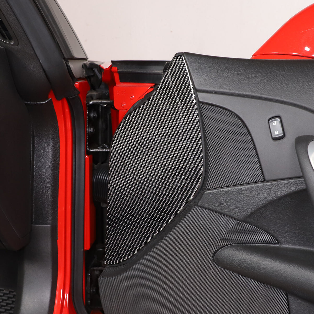 Carbon Fiber Door Pad cushion Panel Cover Sticker For Corvette C6 2005-2013 7