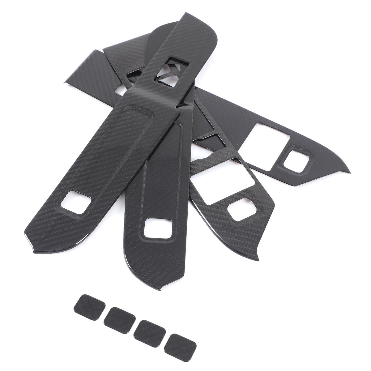 Real Carbon Fiber Window Lift Switch Trim For Land Rover Defender 110 L663 20-23 7