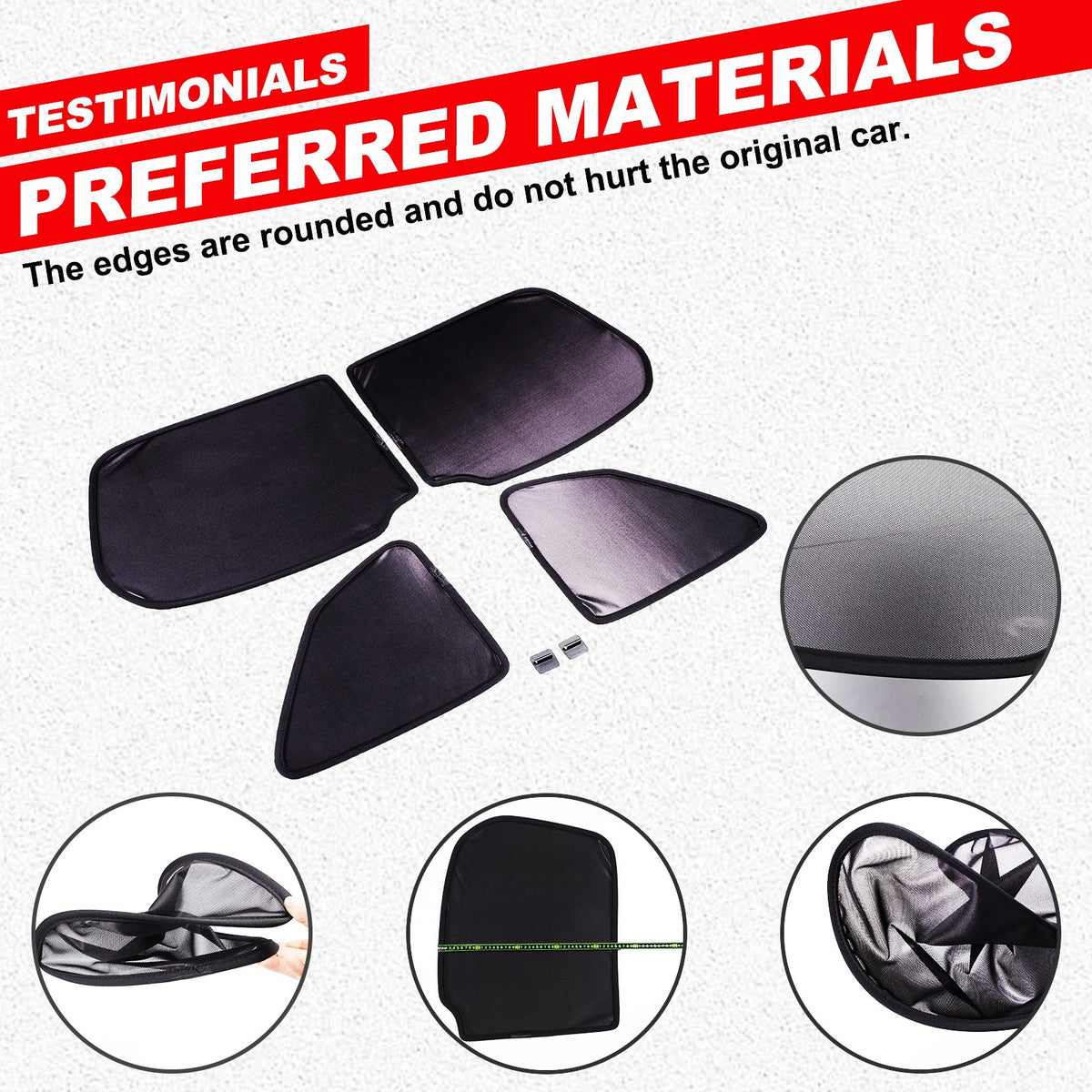 Rear Tailgate Window Mesh Screen Sun Shade Cover For Subaru Forester SK 2019‑24 11