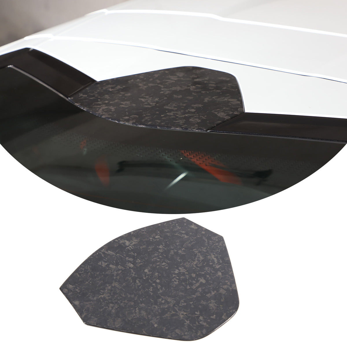 Forged Carbon Fiber Rear Window Cover Trim For Corvette C8 Coupe 2020-26 4