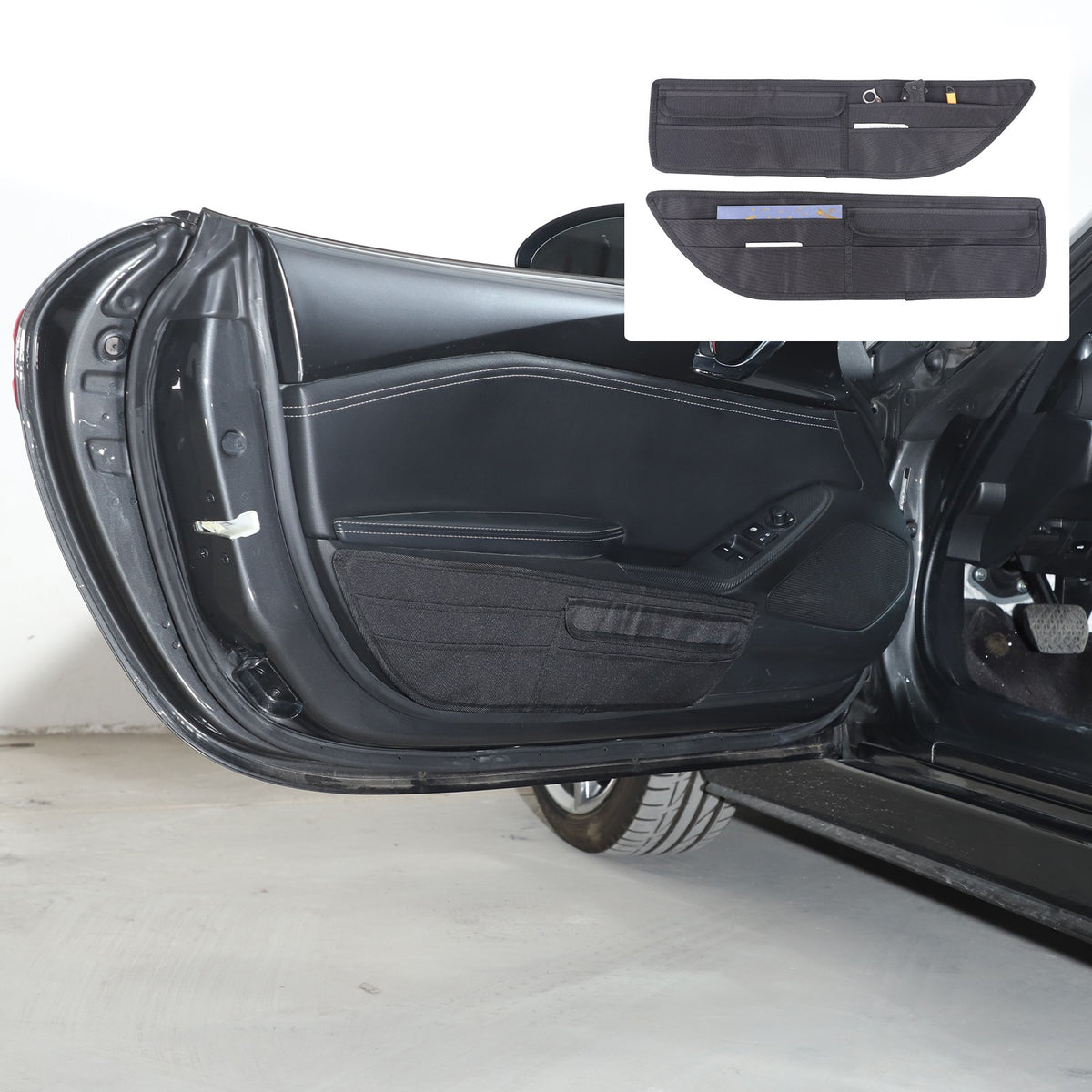 Front Door Storage Hanging Bag Tray For Mazda MX-5 Miata 2016-2023 18