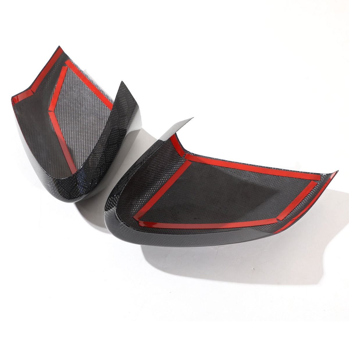 Honeycomb Real Carbon Fiber Side Mirror Cover Trim For Corvette C8 2020-2026 13