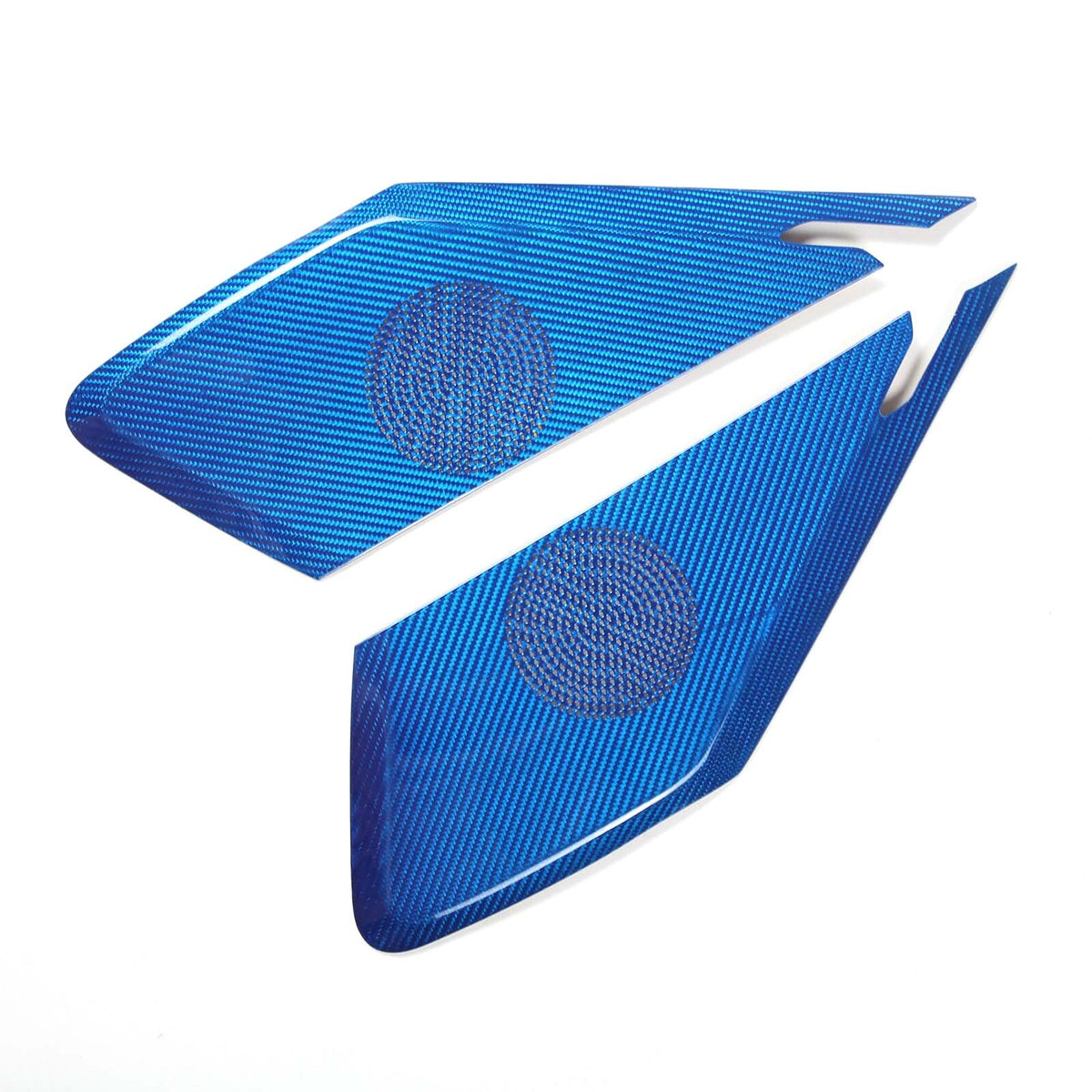Blue Door Sound Speaker Cover REAL HARD Carbon Fiber For Corvette C8 1LT 20-2026 12
