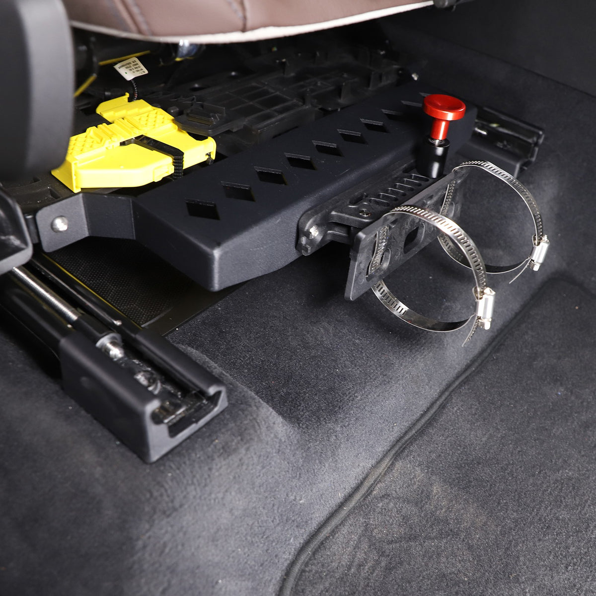 Black Aluminum Seat Fire Extinguisher Bracket For BMW X3 G01 2018-2023 US 5