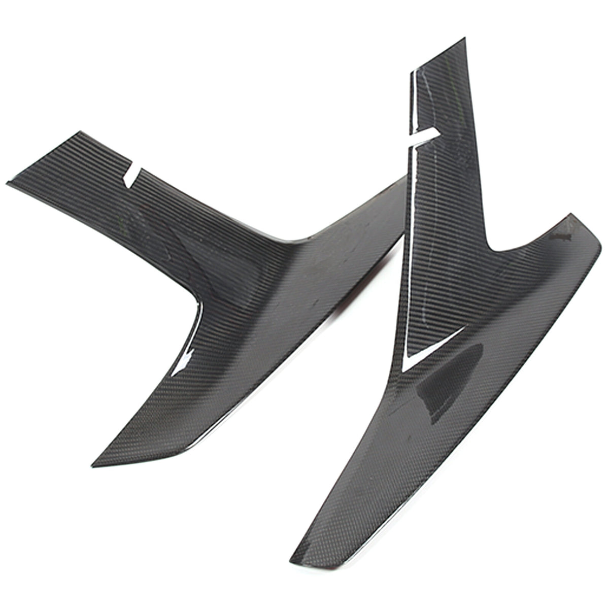 Dry Carbon Car Front Bumper Side Grille Trim Cover For Corvette C8 Z51 2020-2026 13