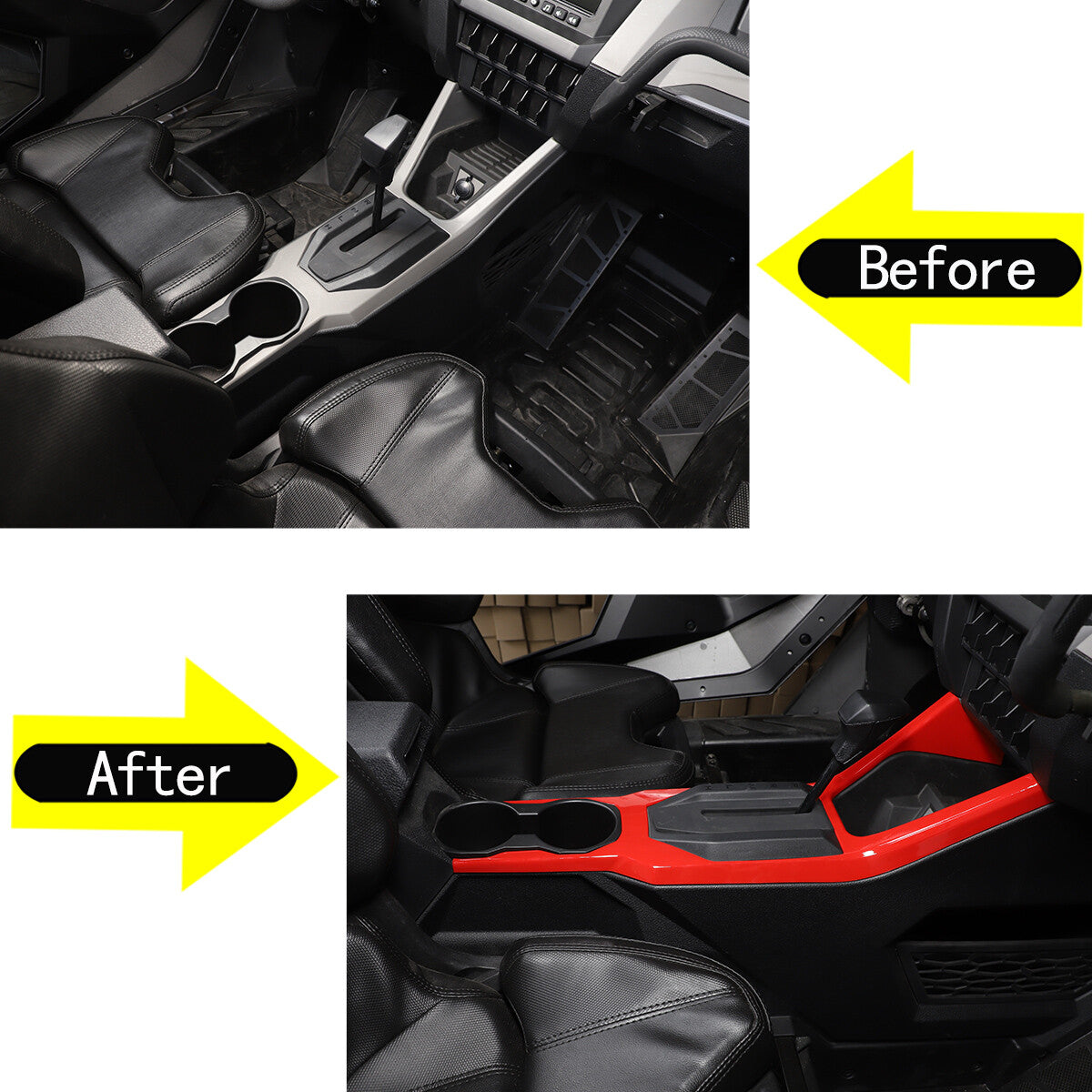 Red Center Console Panel Cover Trim For Polaris RZR PRO XP Ultimate 2021 US 7