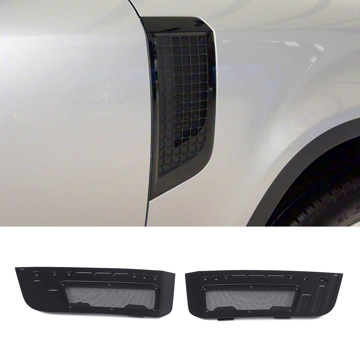Replacement Fender Vent Mesh Guard Extension Cover For LR Defender L663 2020+ US 11