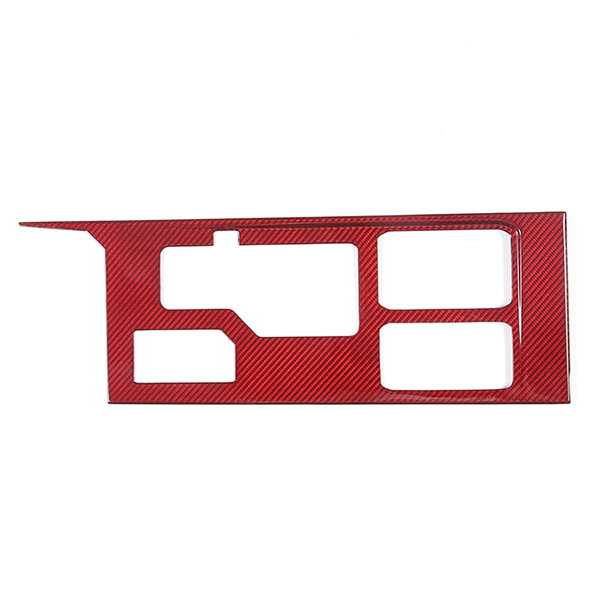 Red Real Carbon Fiber Console Gear Shift Box Panel Trim For Toyota Tundra 22-26 12