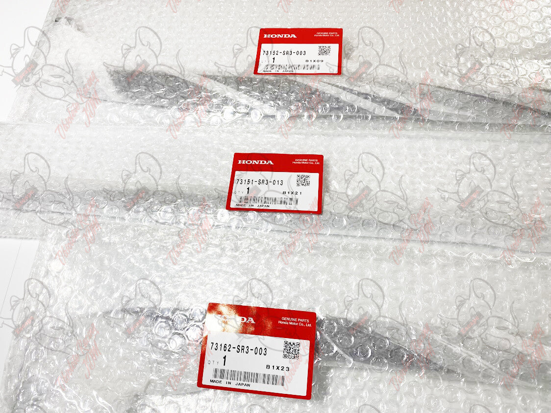 OEM HONDA Civic 1992-1995 OEM MOLDING FR WINDSHIELD SIDE RH & LH UPPER Set 5