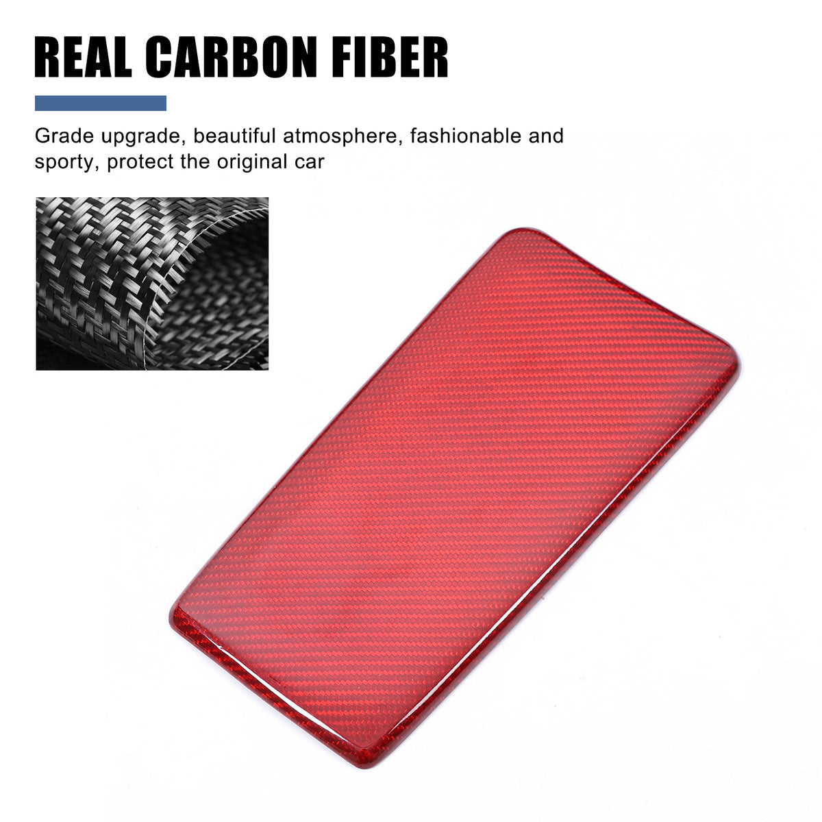 Real Carbon Fiber Center Console Armrest Box Cover Trim For Mazda MX-5 Miata 16+ 7