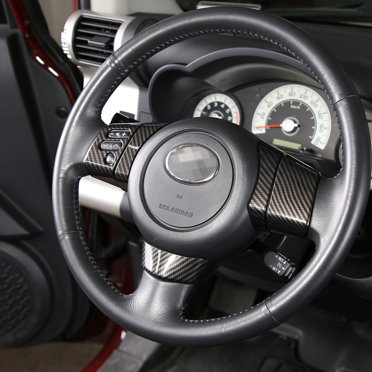 ABS Carbon Fiber Full Interior Center Decoration Trim Kit For FJ Cruiser 2007-21 - Styles 1-5 10