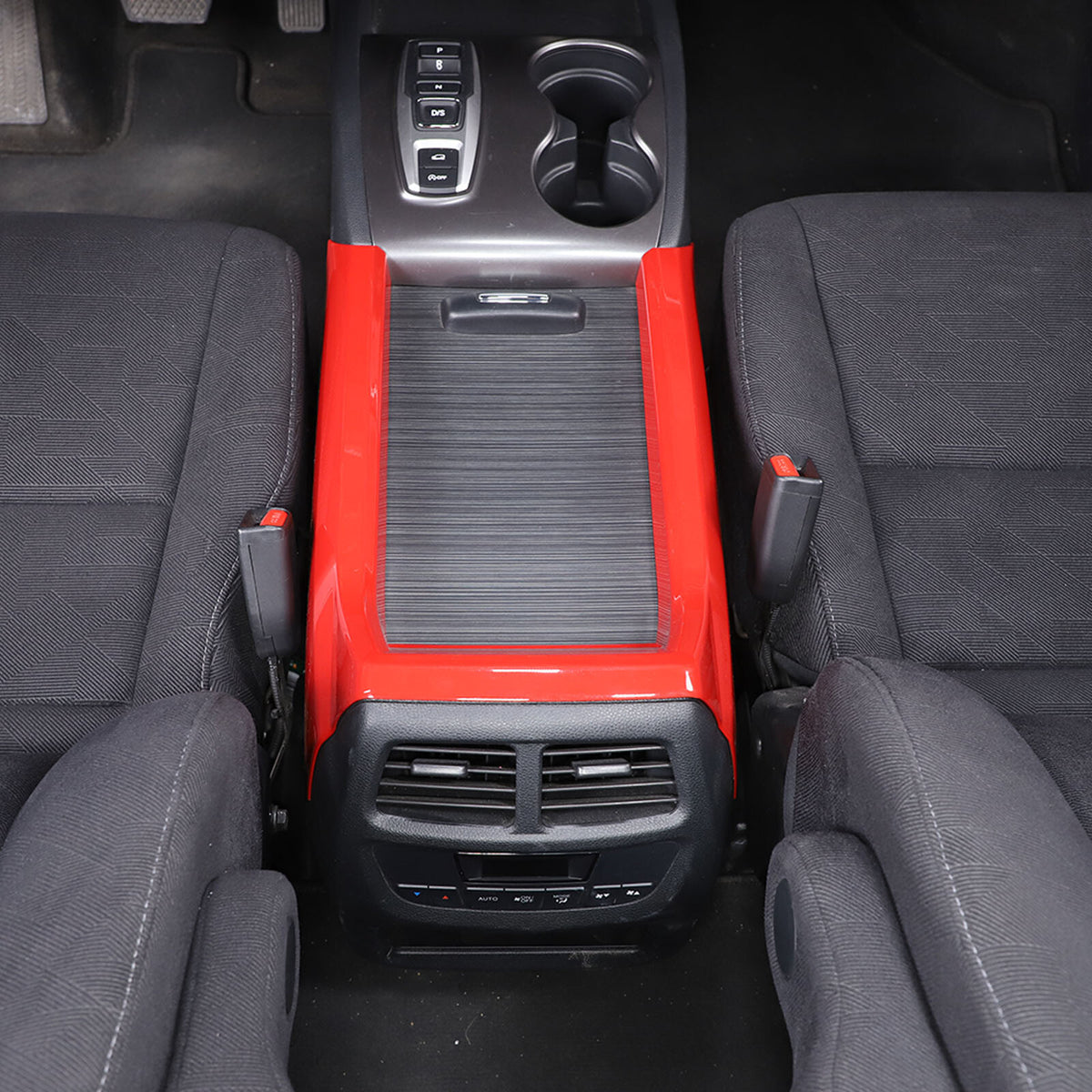 ABS Red Center Console Armrest Box Side Panel Trim for Honda Pilot 2015-22 8