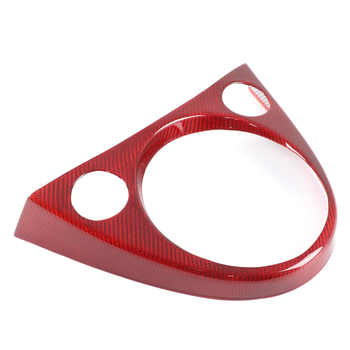 Red Real Carbon Fiber Center Gear Shift Panel Trim For Fiat 500 Abarth 595 10-22 6