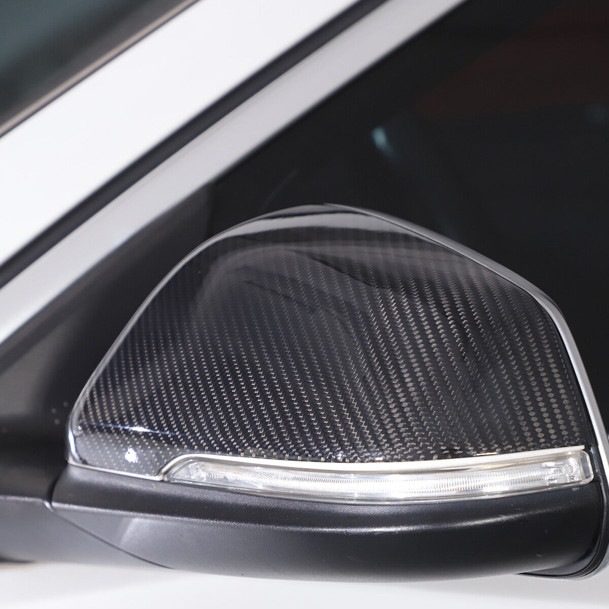 Real Carbon Fiber Wing Mirror Rearview Cover Trim For BMW X1 X2 2016-19 6