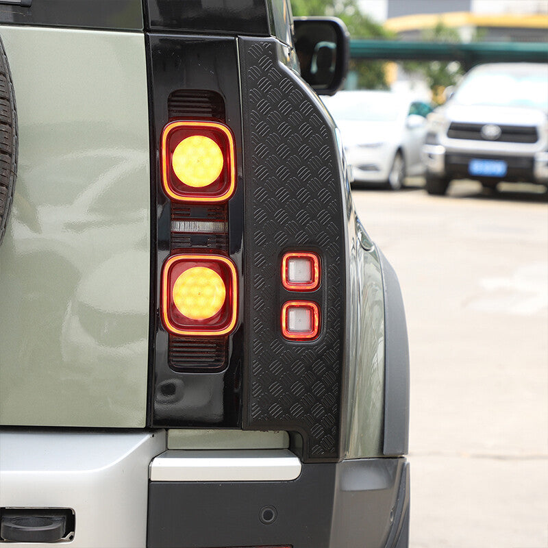 Rear Tail Light Cover Trim For Land Rover Defender 90 110 2020-23 Gloss Black US 6