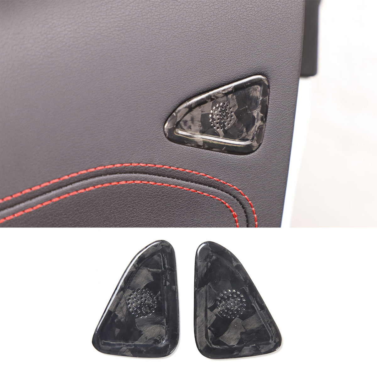 Forged Carbon Fiber Door A/C Vent Panel Trim Cover Fit For Corvette C8 20-26 18