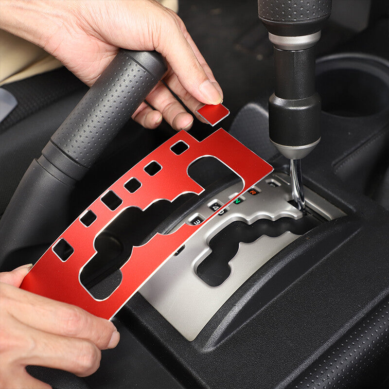 Red Alloy Dashboard Centrol Console Trim Set For Toyota FJ Cruiser 2007-21 3