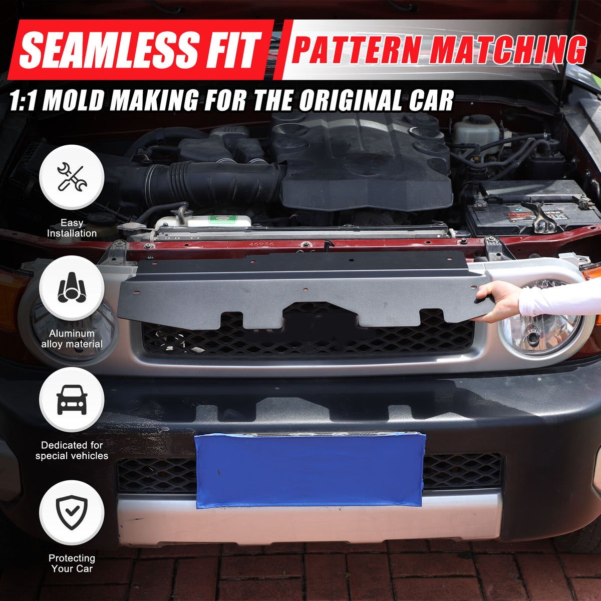 Engine Hood Cabin Cover Radiator Cooling Plate For Toyota FJ Cruiser 07-21 US 13