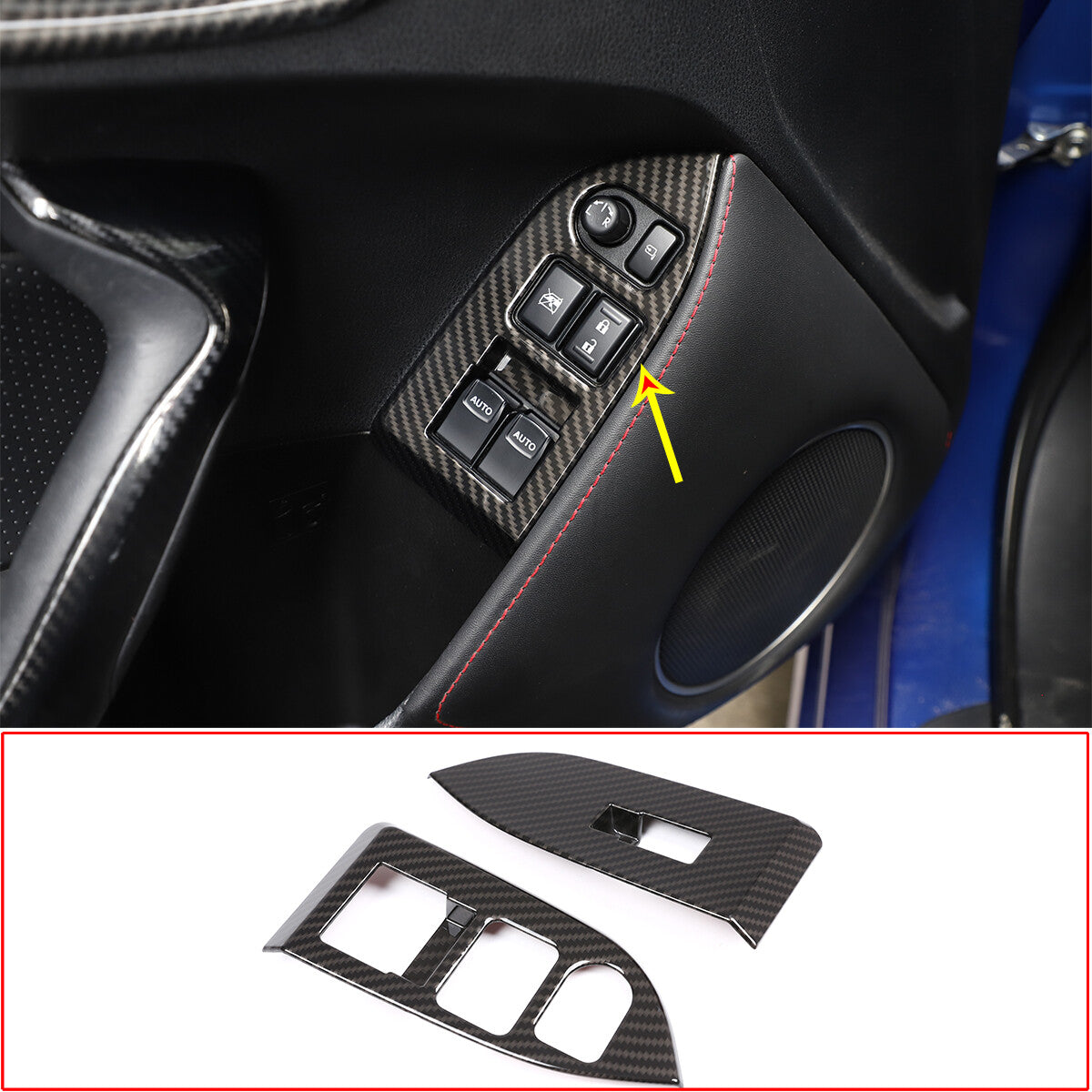Carbon ABS Interior Decorative Trim For Toyota 86 Subaru BRZ 12-20 Scion FR-S 13
