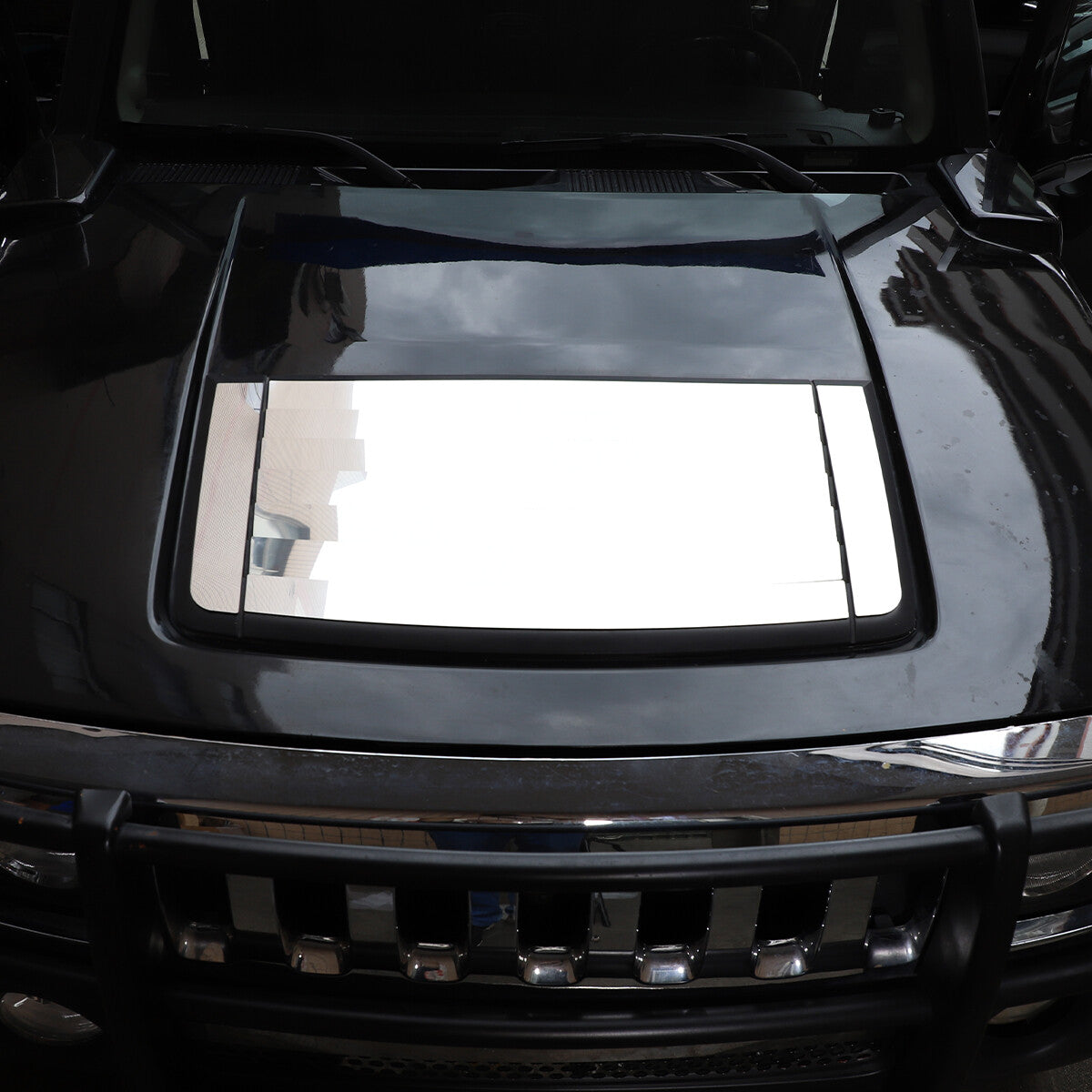 9PCS Steel Hood Engine Air Vent Outlet Cover Trim Fit For Hummer H3 2005-2009 3