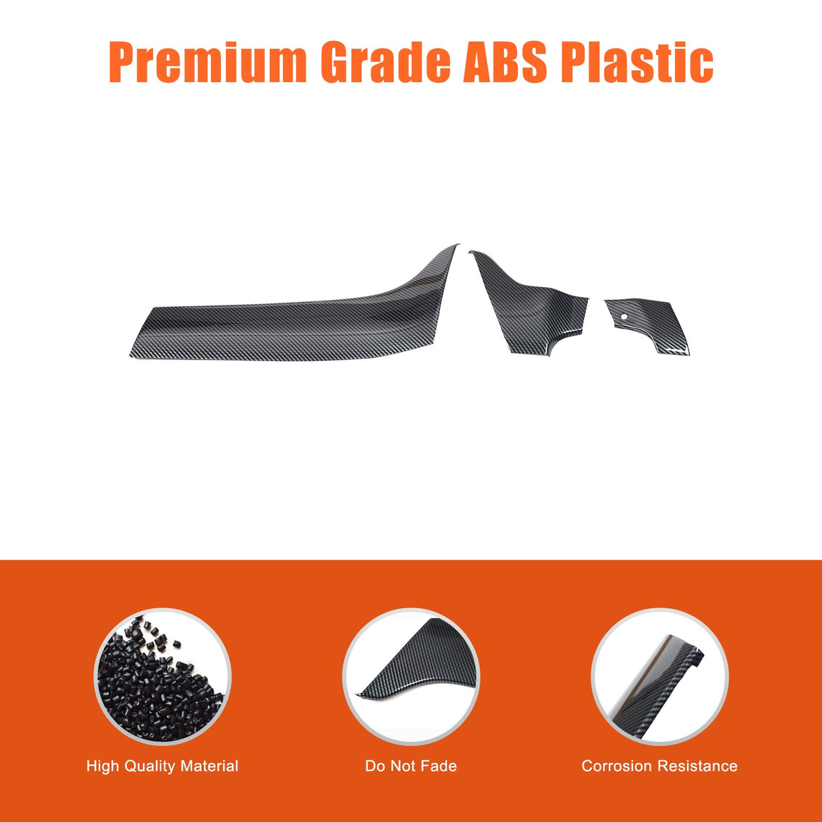 Carbon Fiber ABS Center Console Panel Trim For Benz ML W166/GL X166 2012‑2015 3
