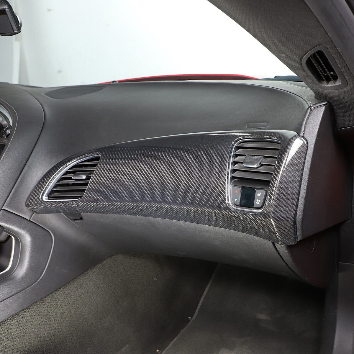 Real Carbon Fiber Interior Dashboard Trim Cover Decor Kit For Corvette C7 14-19 29