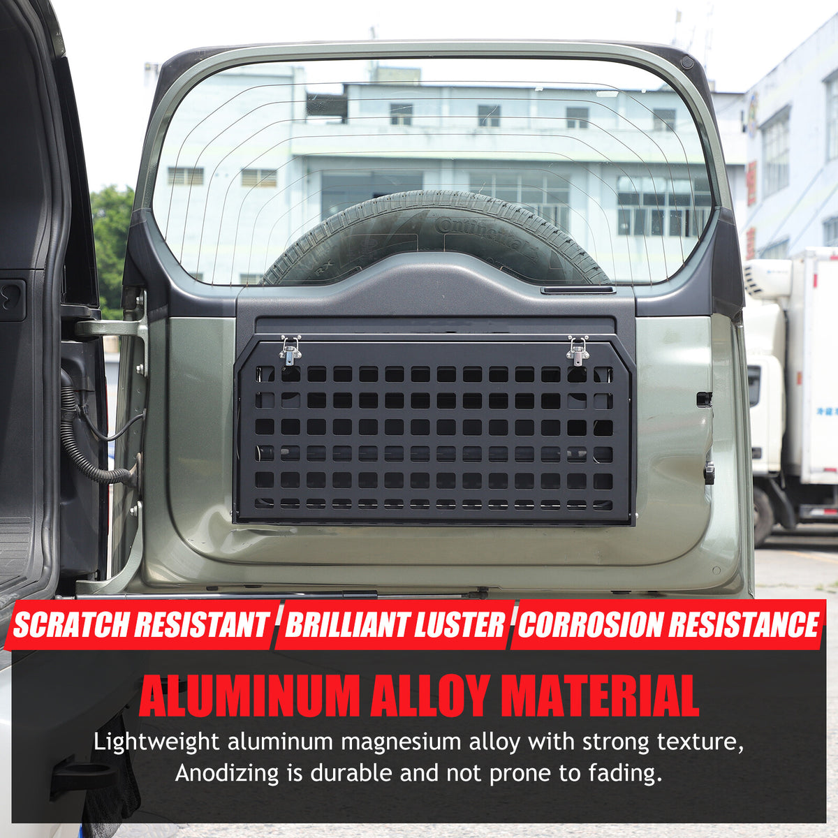 Alloy Rear Tailgate Shelf Rack Foldable Table For Land Rover Defender 2020-24 US 6