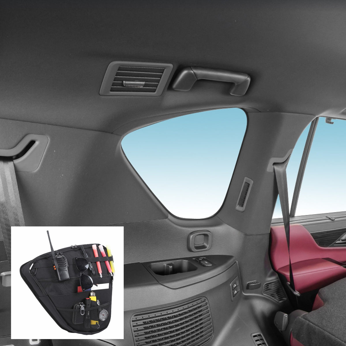 Rear Side Window Storage Bag Tray For Lexus LX J200 2022+ 2