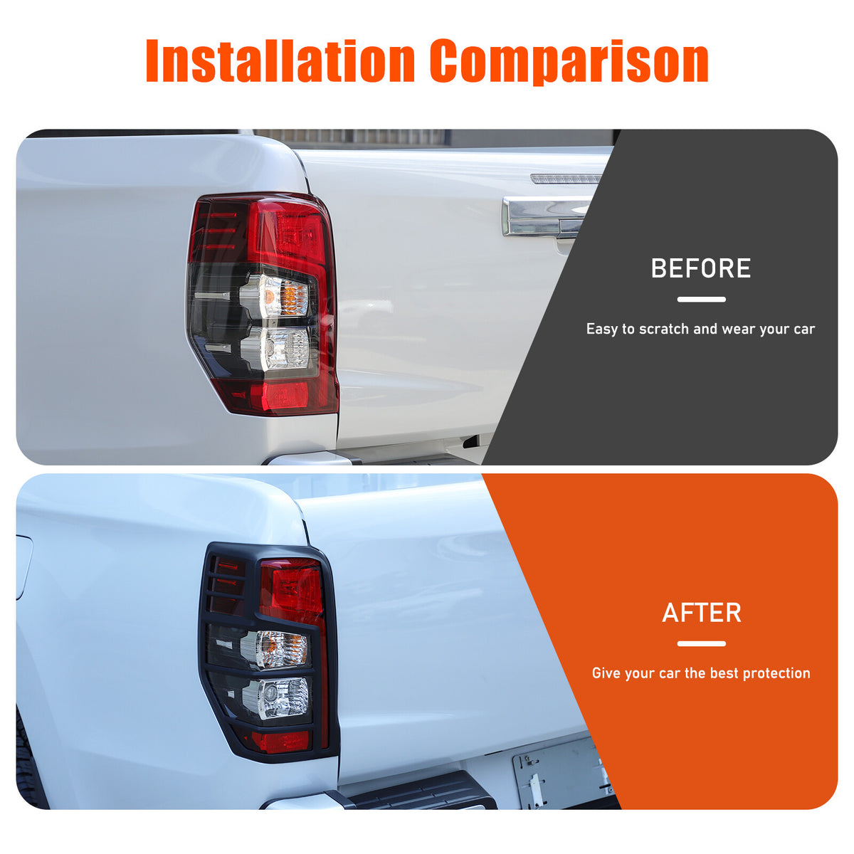 Matte Black Tail Lamp Lights Cover For Mitsubishi L200 Triton MR 2019-23 8