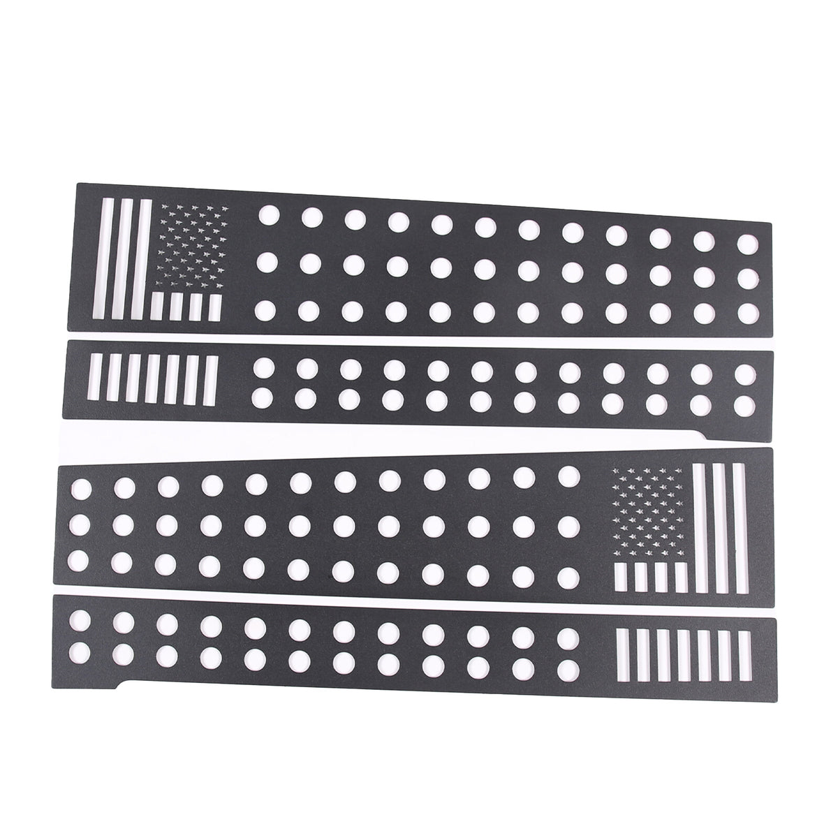 US Flag Alloy Window Center Pillar Trim Panel For Toyota FJ Cruiser 2007-21 15