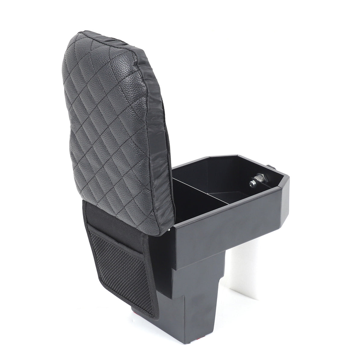 Aluminum Locking Center Armrest Vault Safe Storage Box For SEAT Leon 2008-2012 17