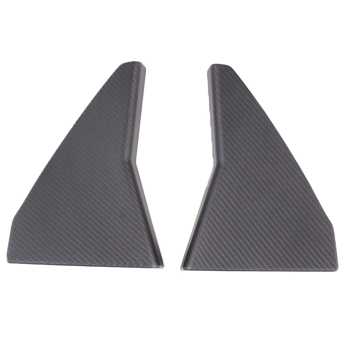 Matte Carbon Fiber Engine Bay Window Glass Side Trim Cover For Corvette C8 20-26 12