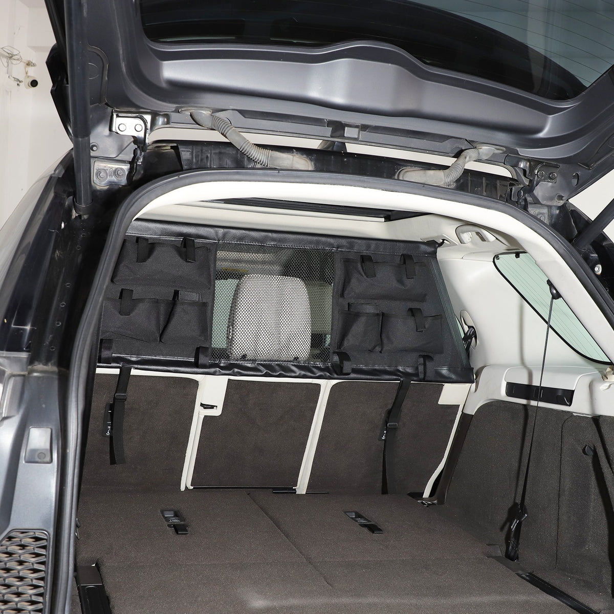 Trunk Divider Net Storage Bag Box Tray For Land Rover Discovery 5 L462 2017+ 1