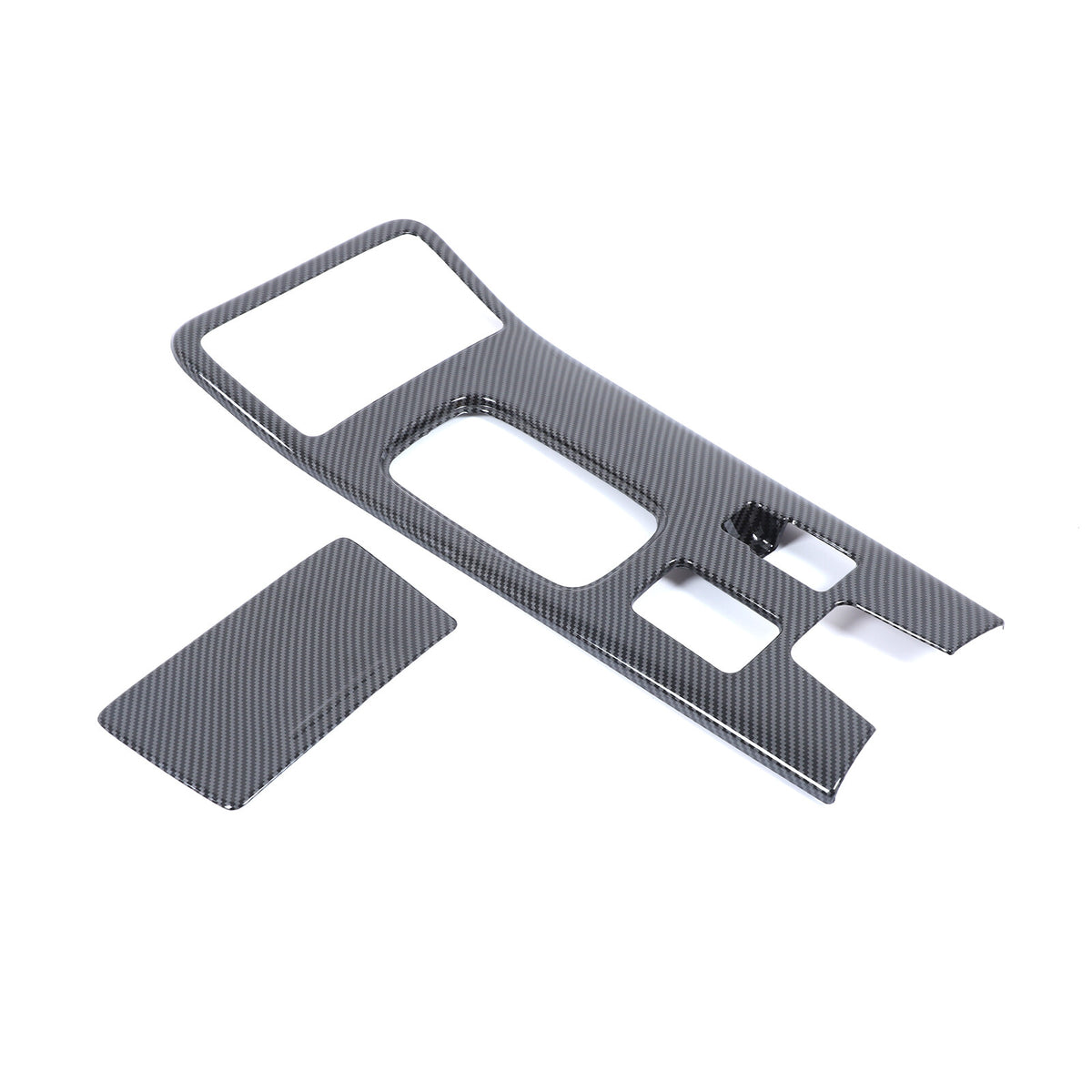ABS Carbon Center Console Gear Shift Panel Trim For Mitsubishi Outlander 19-22 2