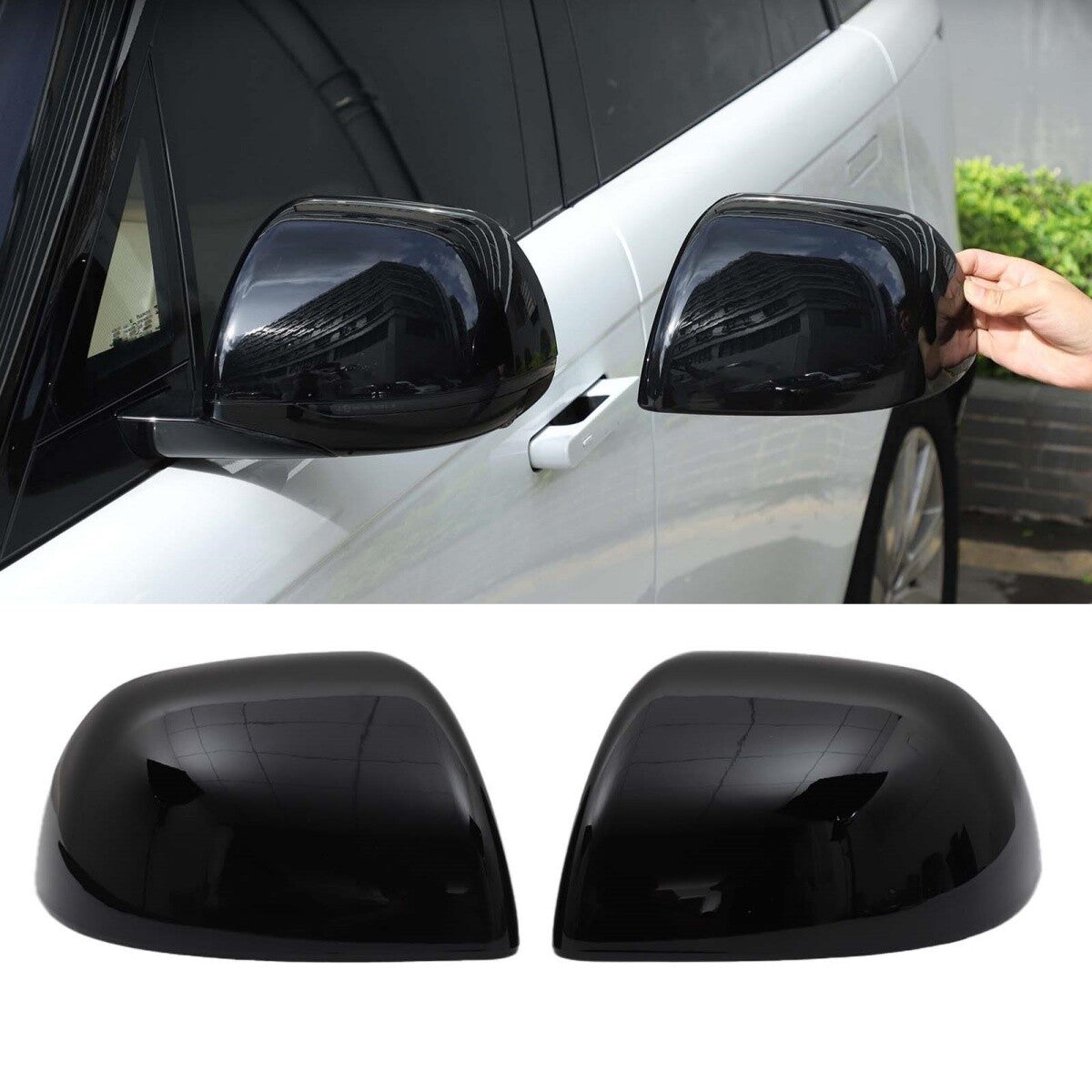 Glossy Piano Black Outer Mirror Trim For LR Range Rover Sport/Range Rover 2023+ 10