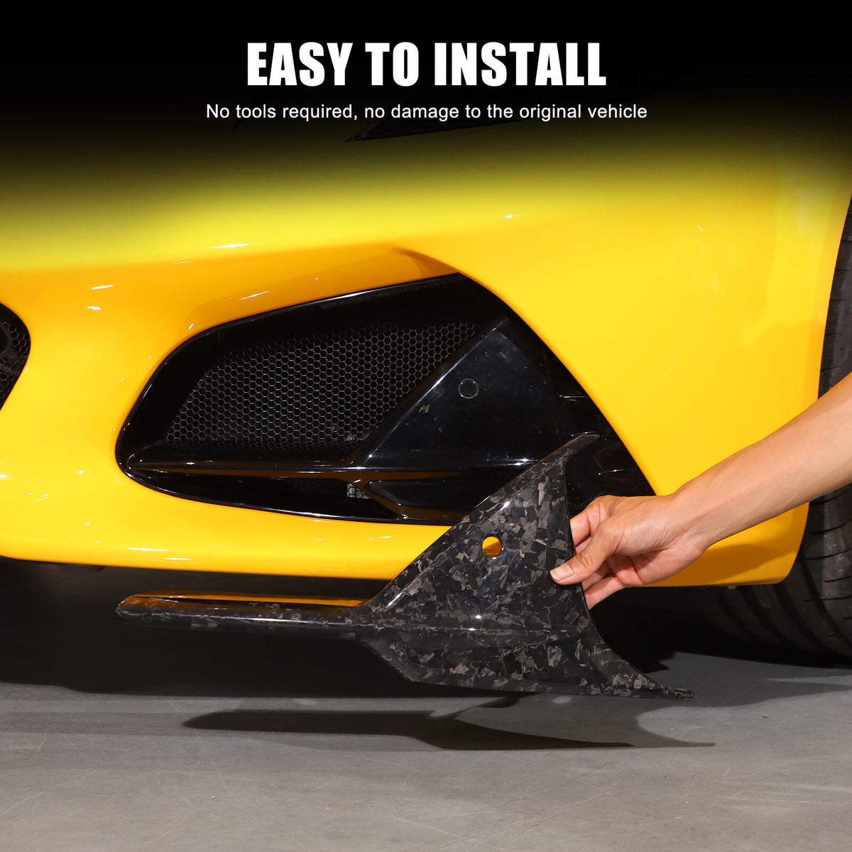 Forged Real Carbon Fiber Front bumper Grille camera Trim For Lotus EMIRA 2023-25 11