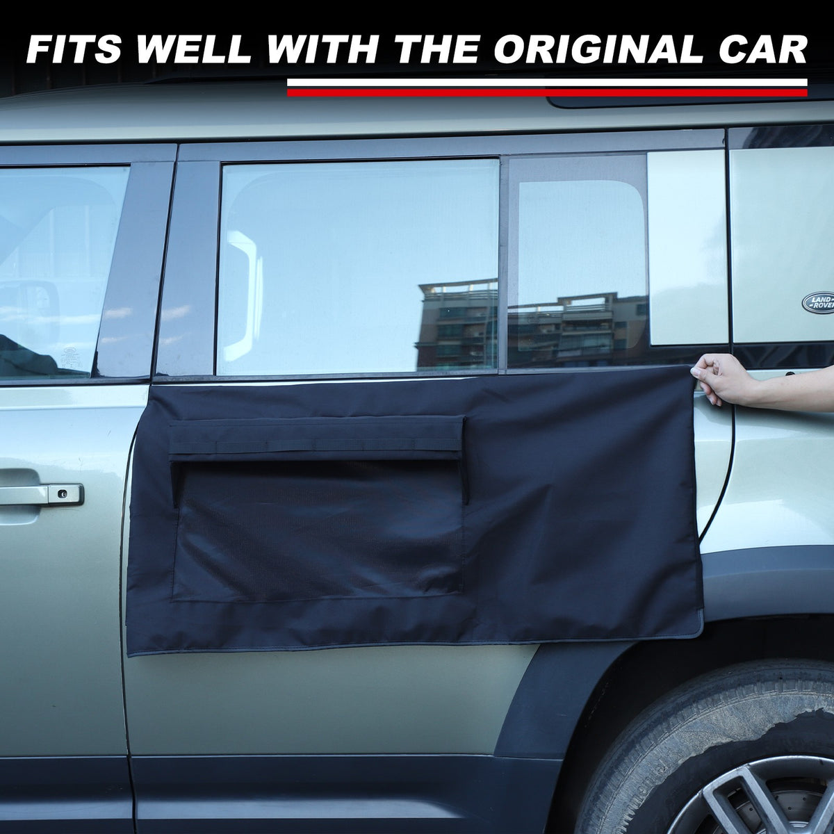 Rear Door Window Sun Shade Cover For Land Rover Defender L663 2020+ US 6