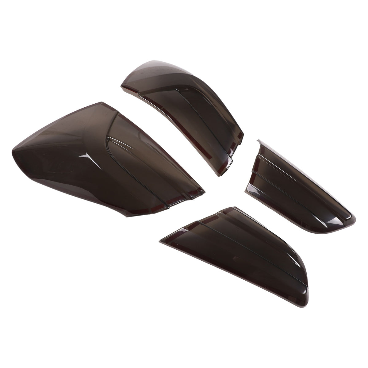 Smoked Rear Tail Light Guard Cover Trim For Maserati Ghibli 2021-24 US 16