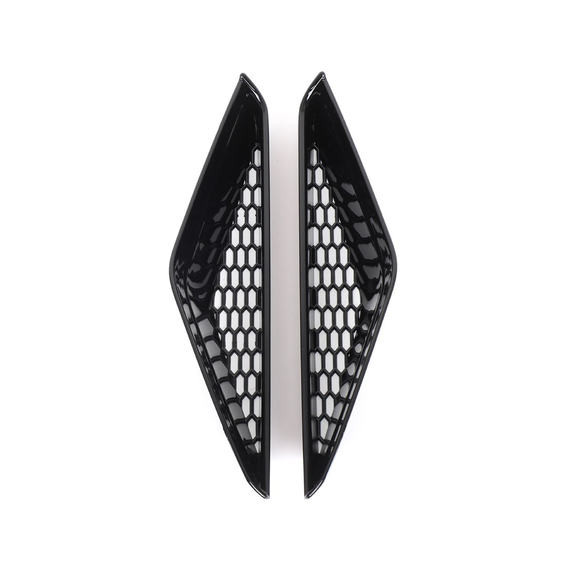 Glossy Piano Black Front Bumper Side Air Vent Grille Trim For BMW iX i20 2022-24 6